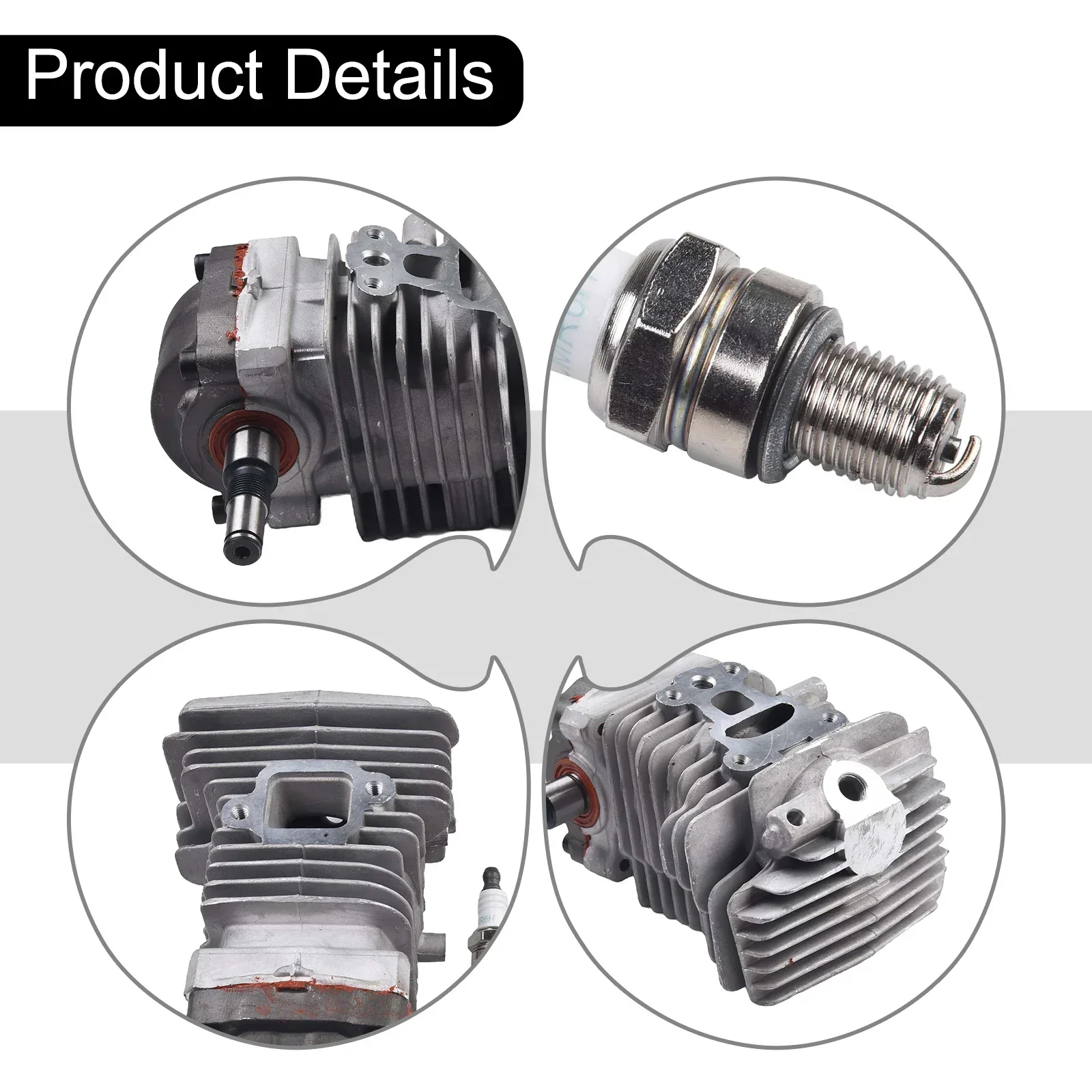 Chainsaw Engine Parts 40mm Cylinder Piston Stability Sturdy Construction Consistent Performance Chainsaw Repair