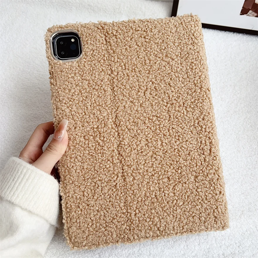 For iPad Mini 7 6 8.3 Air 4/5 10.9 Air 6 2024 Pro 11 10.5 inch Case,For iPad Mini 5 4 3 2 1 10.2 9th 8th 7th Gen Plush Back Case