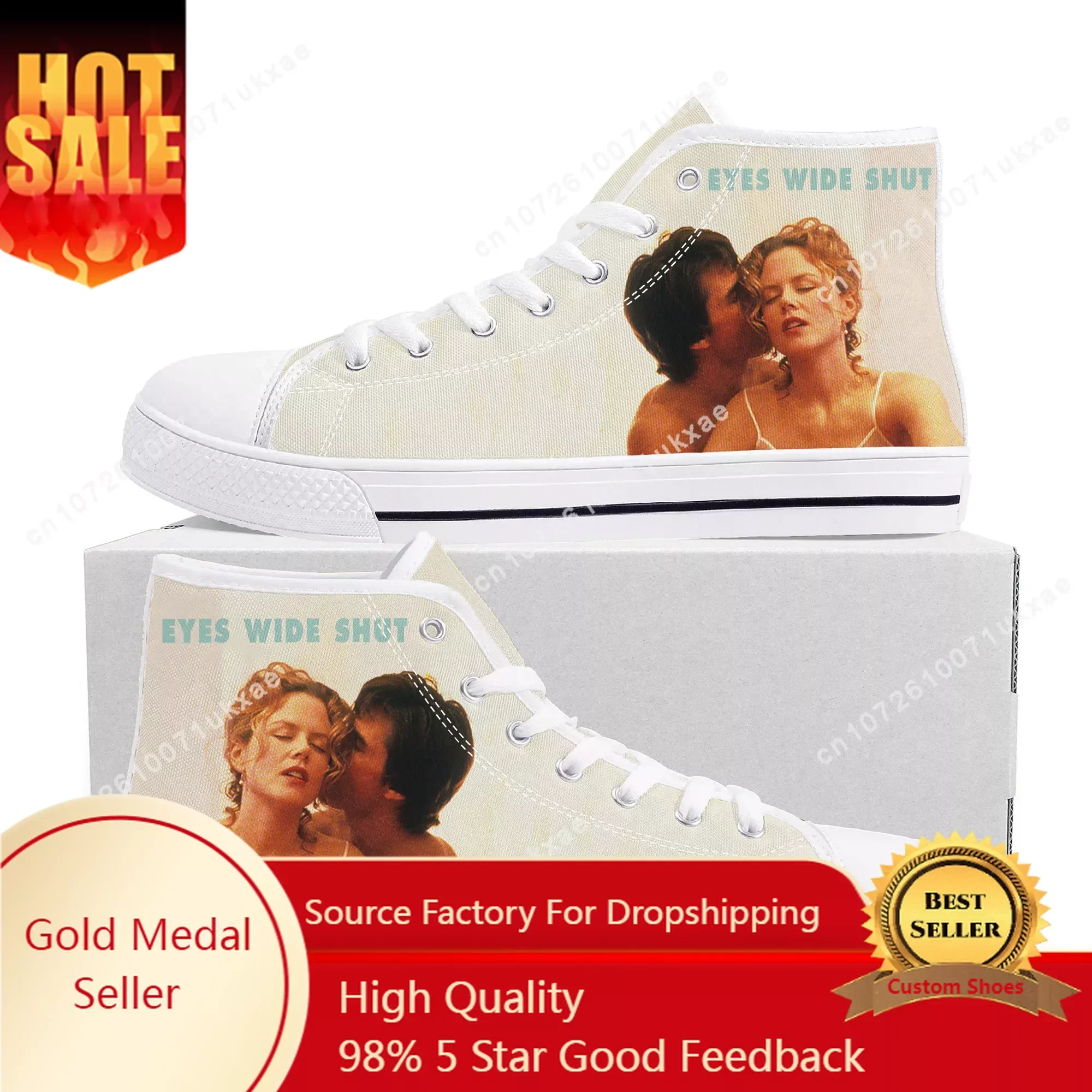 

Eyes Wide Shut High Top Sneakers Mens Womens Teenager High Quality Tom Cruise Canvas Sneaker couple Casual Shoe Customize Shoes