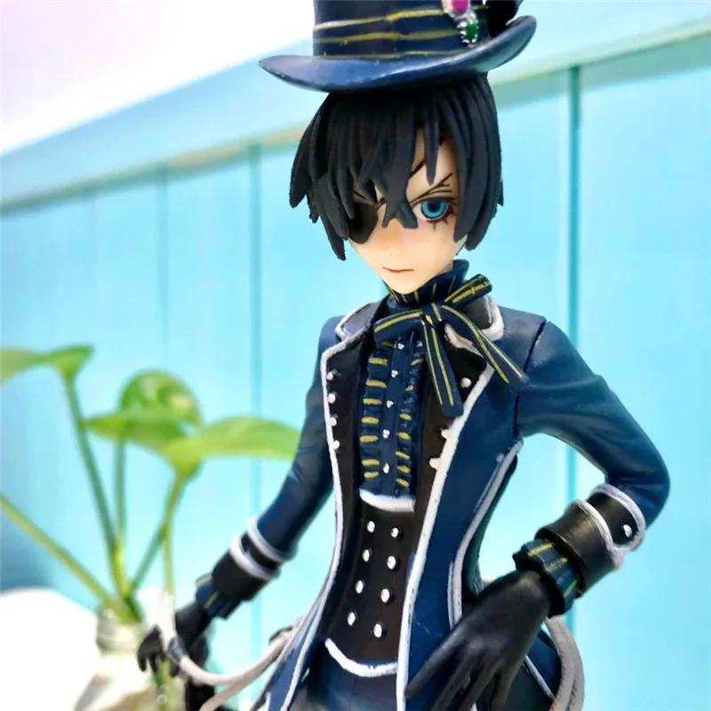 20cm Anime Black Butler Ciel Phantomhive Figure Toy PVC Collection Model Anime Cosplay Fans Gift