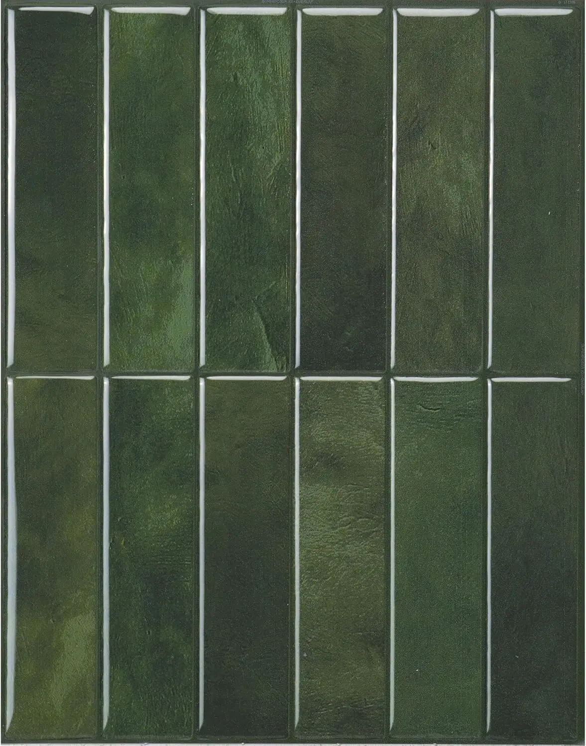 

Peel and Stick Backsplash Tiles for Kitchen, 5 Sheets 11.43x9 inch, 3D Self-Adhesive Wall Tile for Bathroom, Sefrou Green
