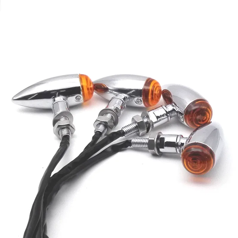 4x Chrome Turn Signals For Kawasaki Vulcan VN 800 900 1500 1600 1700 Classic