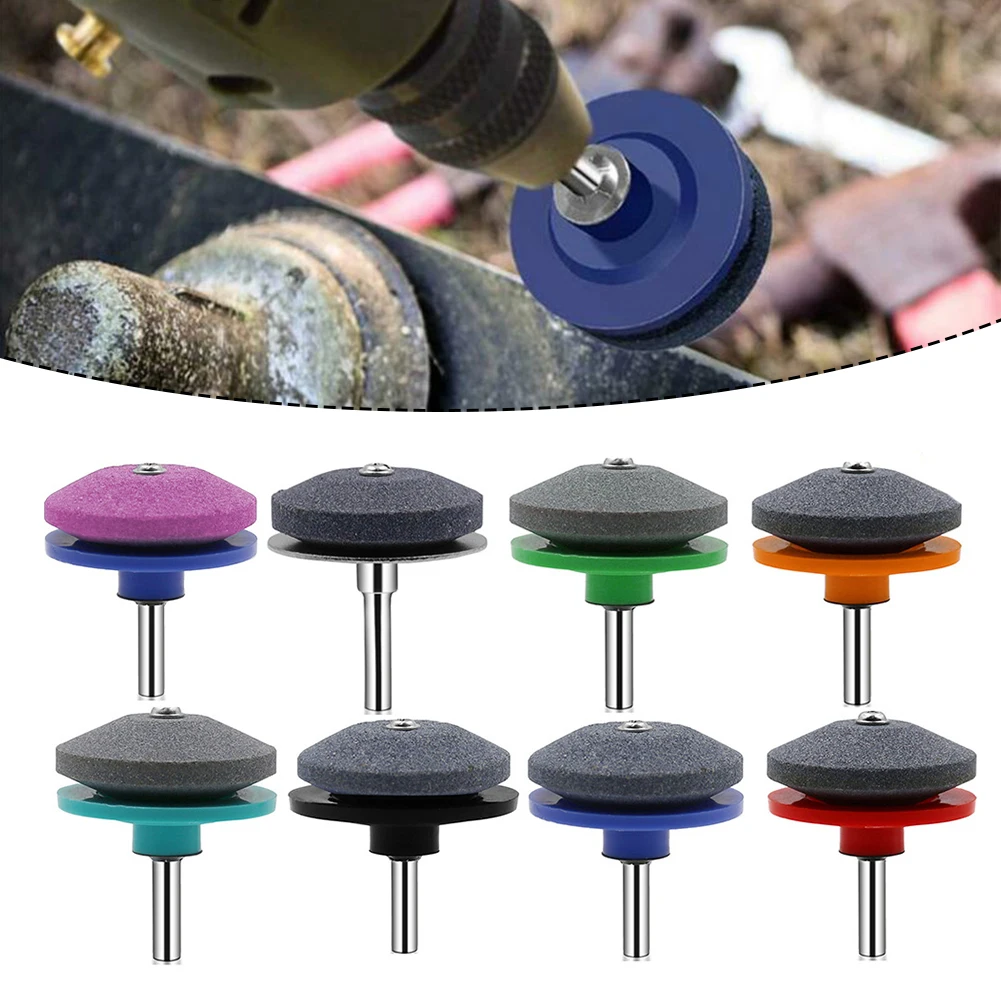 

Lawnmower Sharpener Hand Electric Rotary Drill Grinding Wheel Whetstone Cutter Grinding Stone Wind Electric Knifes Sharpener