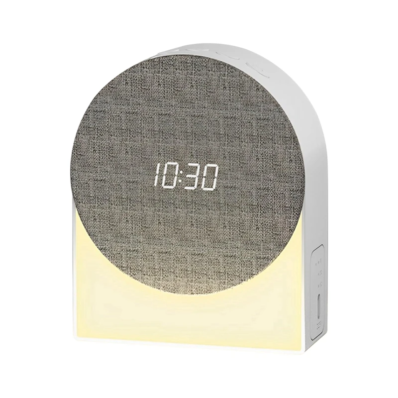 BAADE 4 in 1 Digital Alarm Clock + Speaker + Bluetooth Speaker + Night Light, Bedroom Night Light Alarm Clock