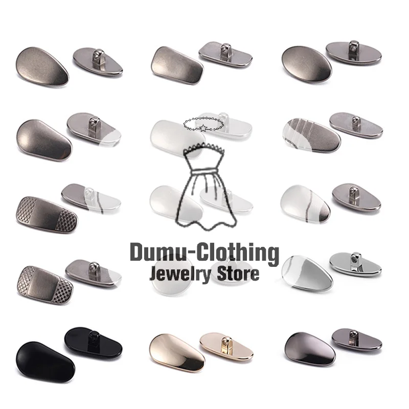 1pair Nose Pads Titanium Teardrop Screw-in for Eyeglass anti Slip Retainer