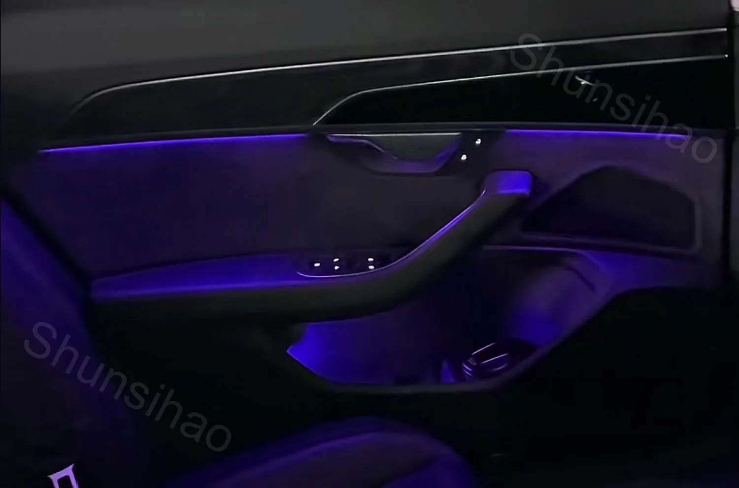 ShunSihao مصباح جو ل A8L A8 2019-2025 ماجيك LED نسخة 256 لون الإضاءة المحيطة البيئة الداخلية تزيين الضوء