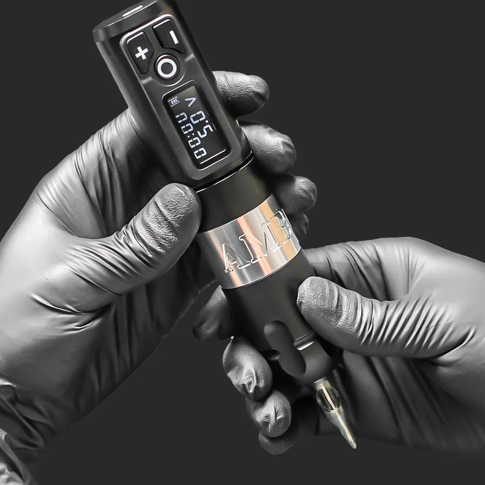 Ambition Soldier Wireless Tattoo Pen Lithium Battery Pen Tattoo Motor Portable Rechargeable Tattoo Machine Non Slip Design