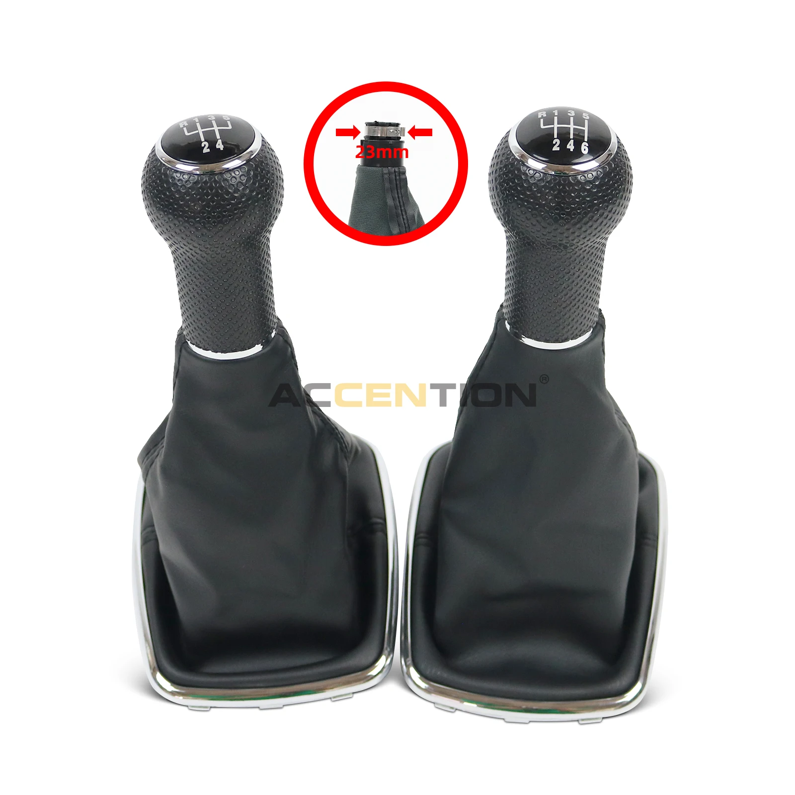 23MM For VW Golf 4 IV MK4 GTI R32 Bora Jetta 1999-2004 5 / 6 Speed Car Gear Shift Knob With Boot