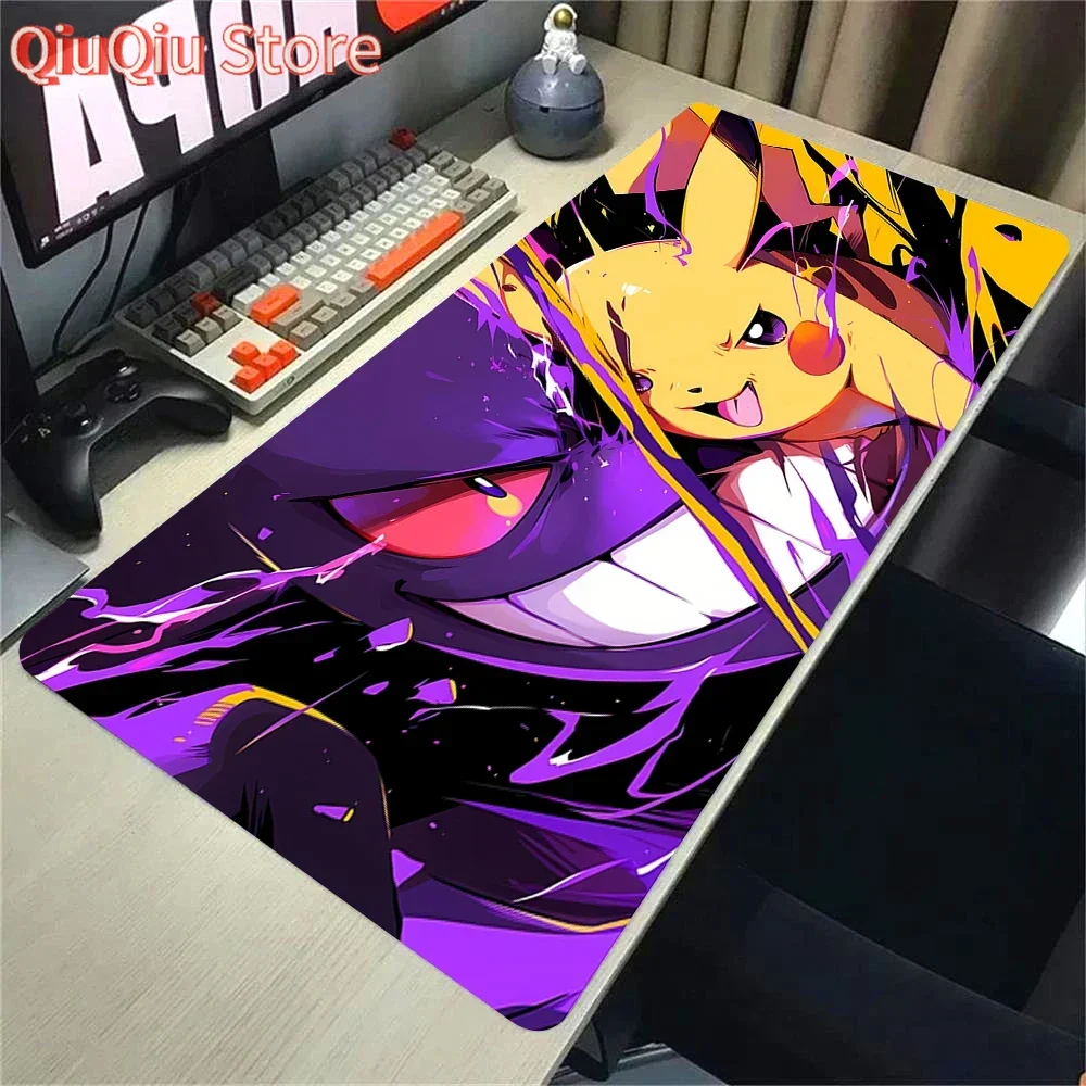 

P-Pokemon-Gengar Grande Mousepad Large Gaming Mouse Pad LockEdge Thickened Xxl Computer Keyboard Table Desk Mat