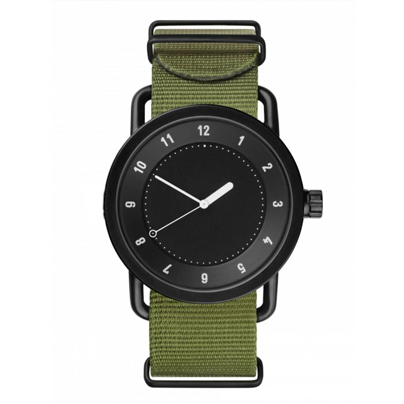 ZH36 Trendy and minimalist quartz watch canvas nylon strap quartz watch European and American retro thin student couple watch