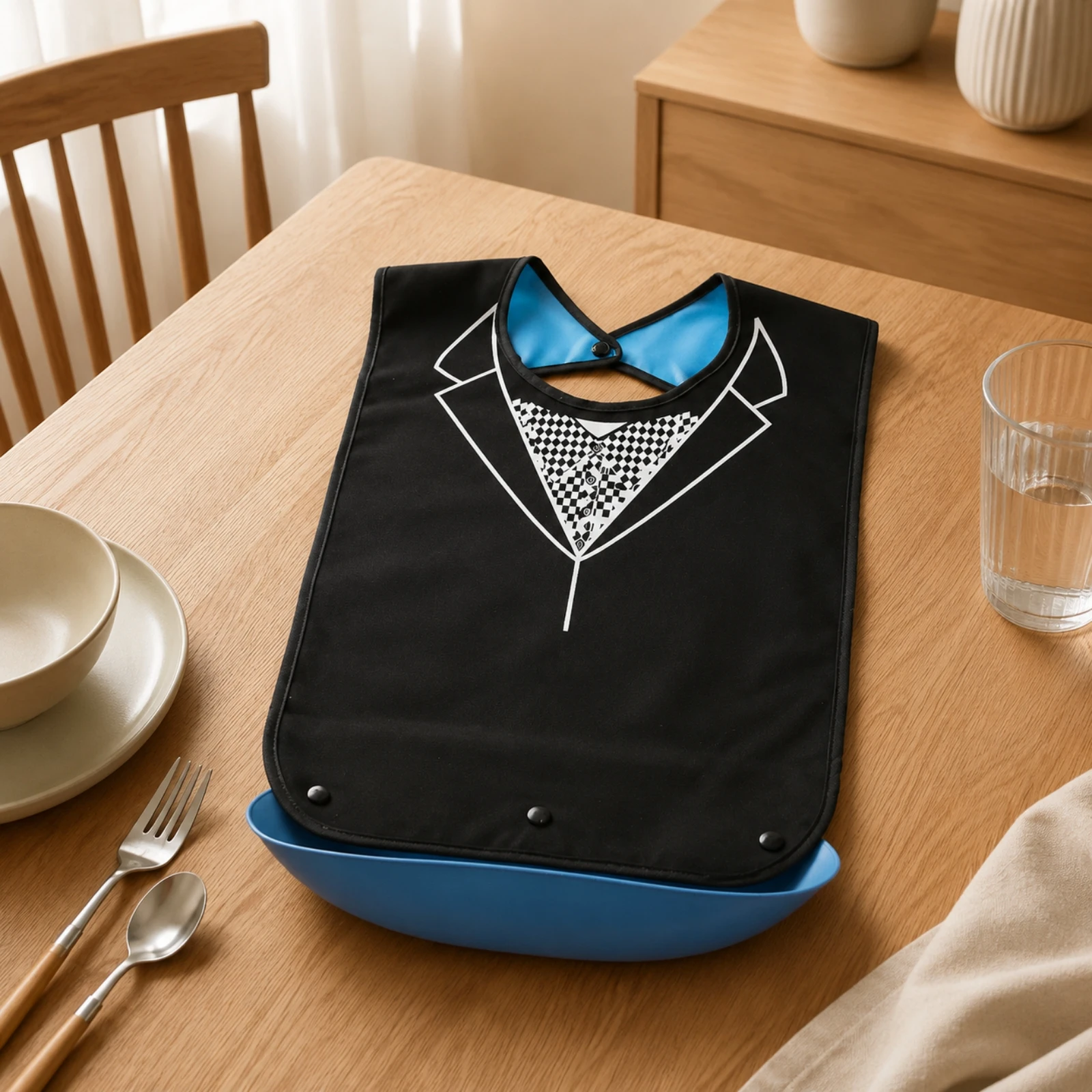 apron-washable-bib-with-detachable-catch-pocket-clothing-protector-reusable-for-people-needing-assisted-feeding-home-mealtimes