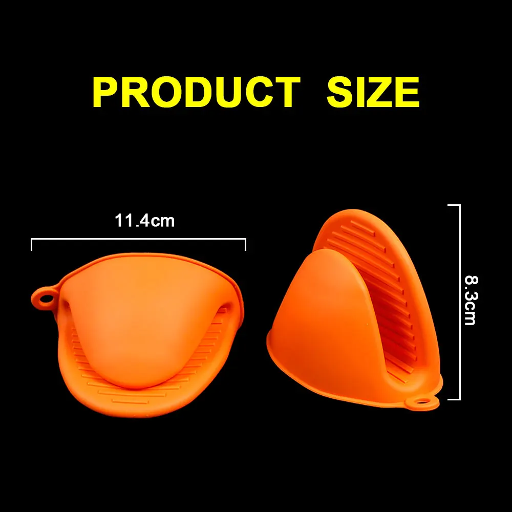 Silicone World 2PCS Silicone Anti-scalding Hand Clip Oven Microwave Gloves Insulated Air Fryer Anti Slip Gloves Kitchen Tools