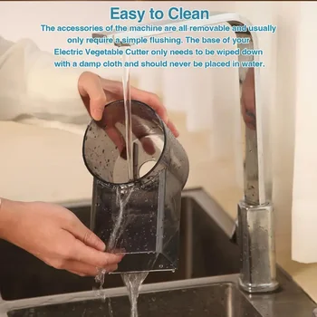 सब्जी कटर और स्लाइसर इलेक्ट्रिक रसोई सलाद प्याज पनीर चॉपर मशीन 3 इन 1 मल्टीफंक्शनल लहसुन आलू श्रेडर 10 best sales सलाद कटर - №8