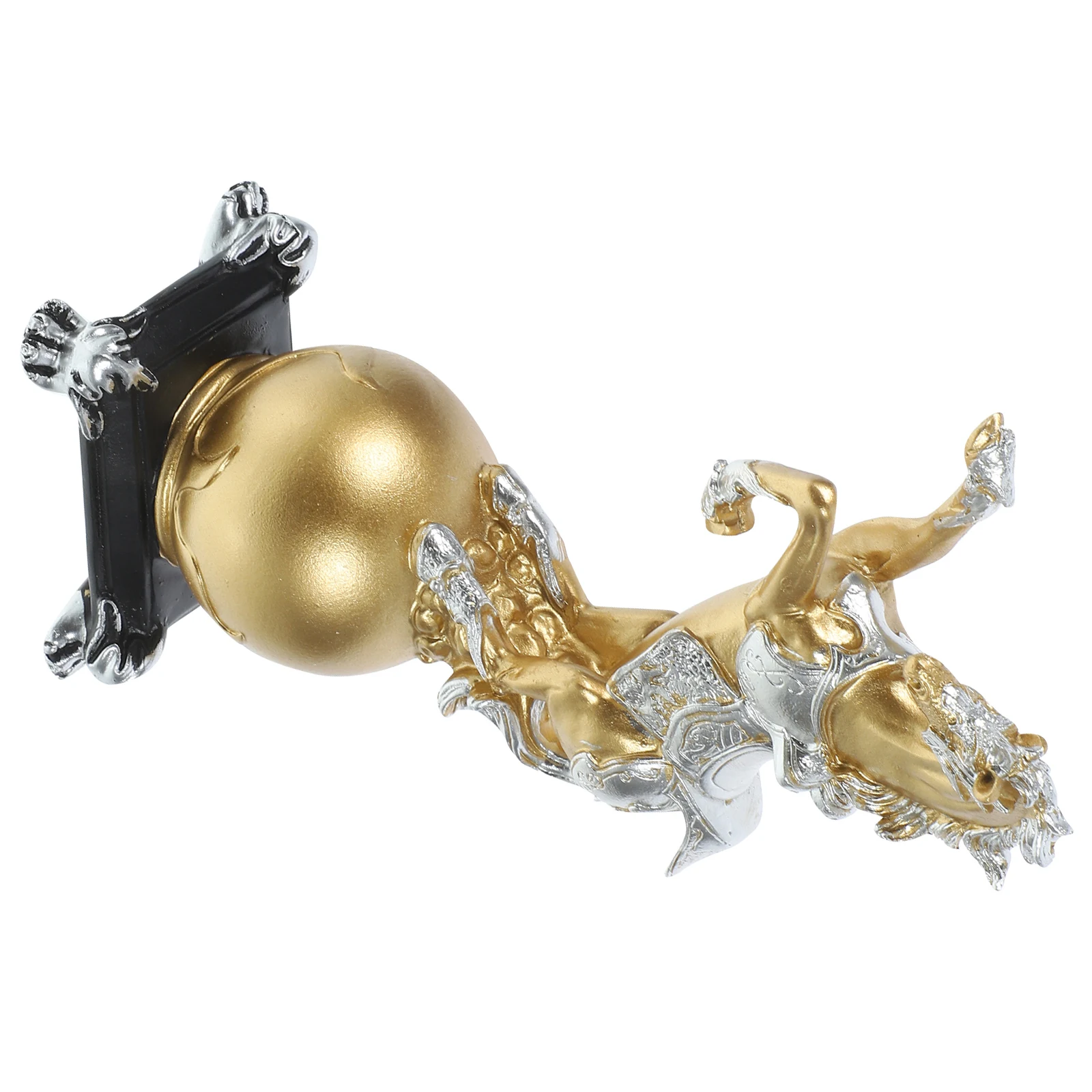 

Horse Ornament Resin Standing Sculpture Decorative Home Office Tabletop Decor Modern Stylish Animal Adornment for Living Room