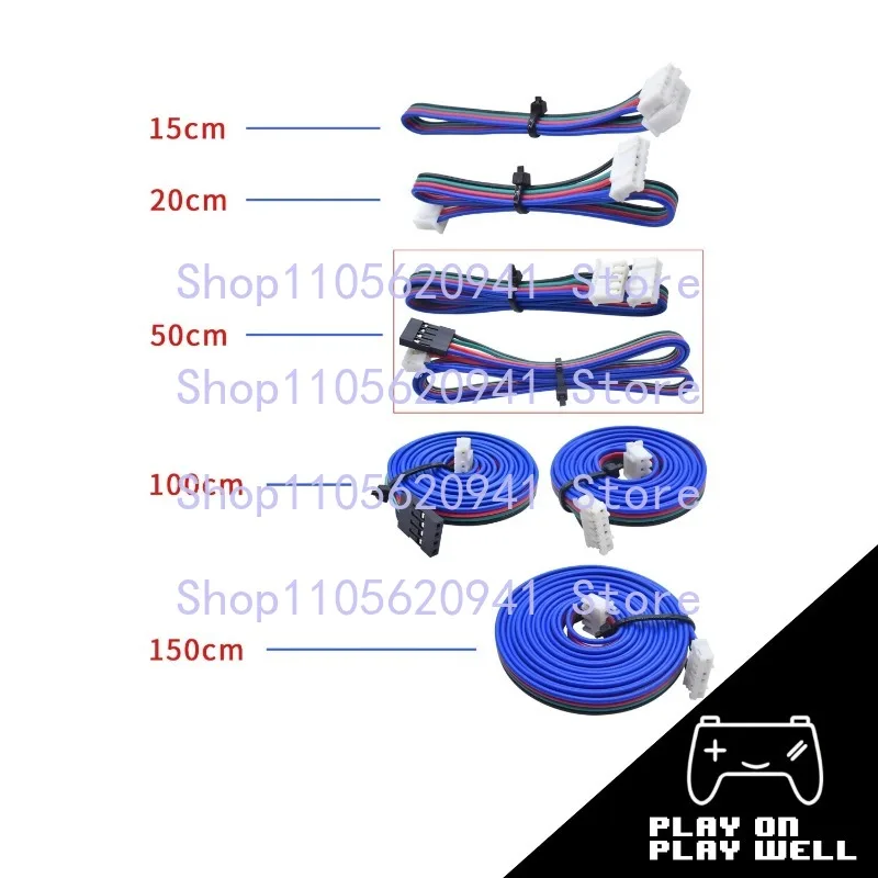KKK  1Pcs  Stepper Motor Cable Wire XH2.54 4pin Dupont to 6pin Terminal Line For 3D Printer