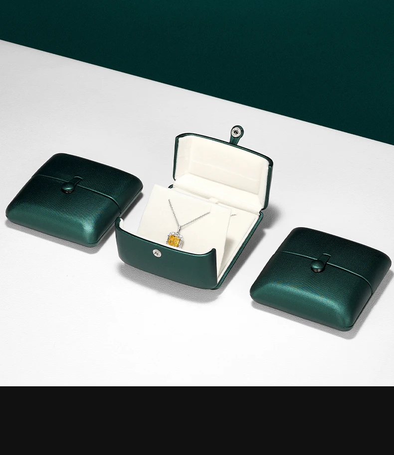 Oirlv Luxus-Ringbox, hochwertige Schmuckaufbewahrungsbox aus Kunstleder mit weichem Samtfutter, elegante Geschenkverpackung für Schmuck. – Detail 6