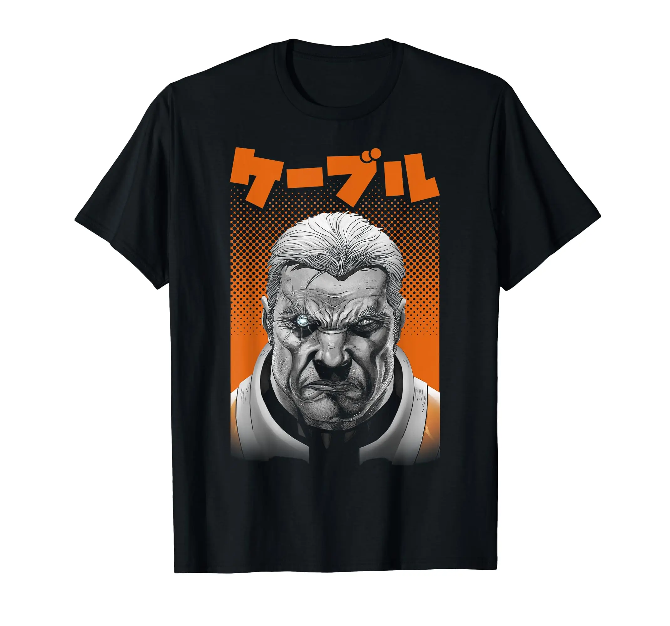 Cable Kanji Head Shot Graphic T-Shirt T-Shirt