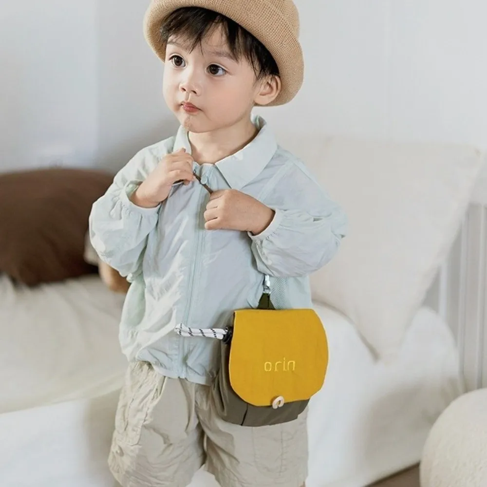 مضحك القماش الرقبة حقيبة للحمل الوجه التباين اللون الأطفال محفظة نسائية للعملات المعدنية سماعة رأس صغيرة حقيبة عنصر صغير حقيبة التخزين