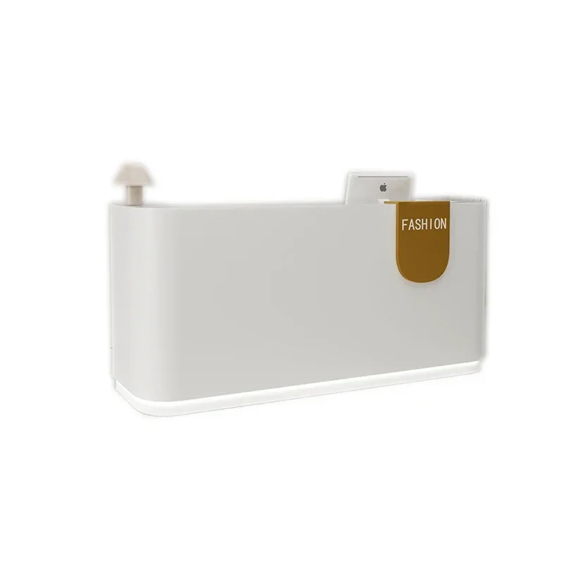 

Скандинавский минимализм, стойка регистрации, простой современный магазин одежды, салон красоты, стойка, центр клиента, мебель