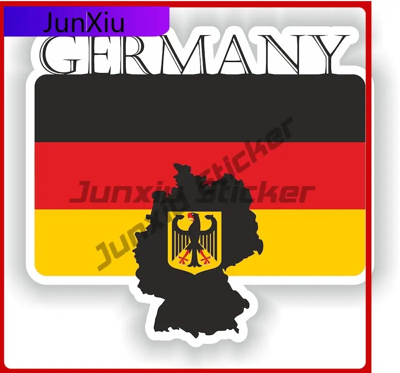 

Germany Flag Map Contour Sticker Motorcycle Accessories And Decals Scratch Cover Sticker Car Decoration Styles Stickers For Bump
