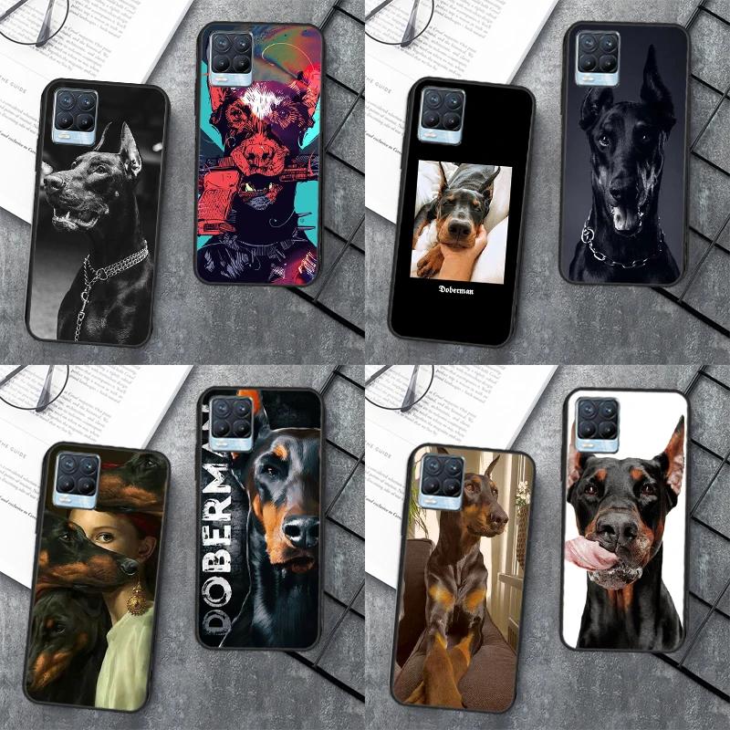 Doberman dog For Realme C55 C35 C33 C31 C30 C21Y GT Neo 5 3T OnePlus 11 10 9 Pro 10T Nord 2 3 2T CE Case