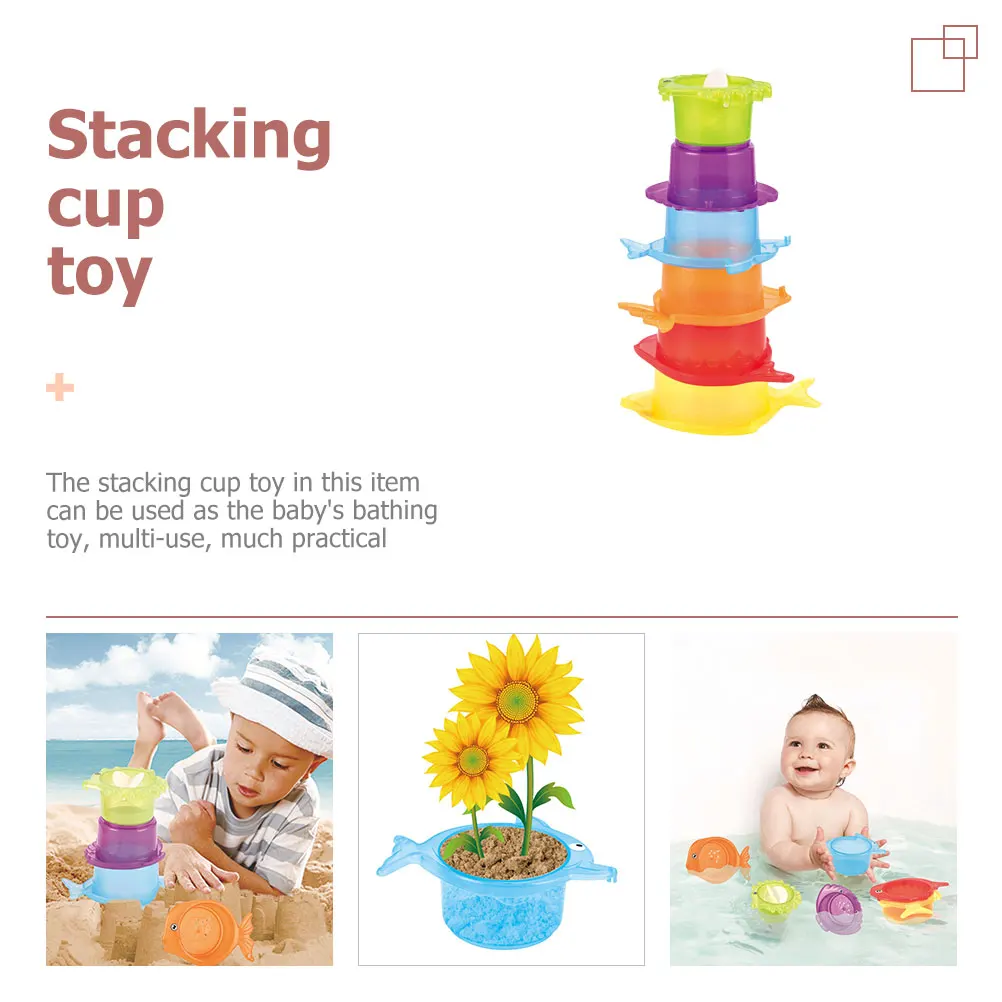 砂時計スタッキングカップ幼児のおもちゃバス素敵な入浴ビーチベビー浴槽砂