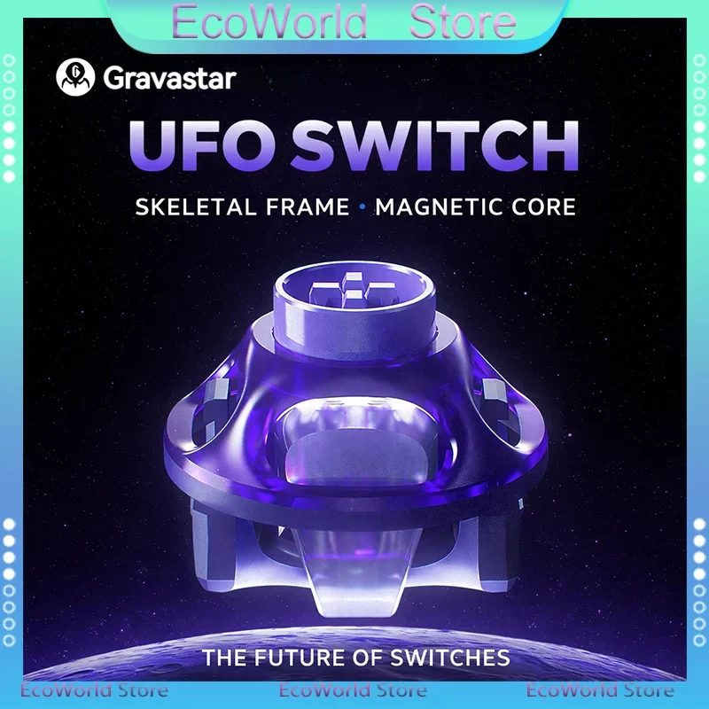Gravastar UFO Magnetic Switch Deep Clacky Sound Hot Swap 40gf