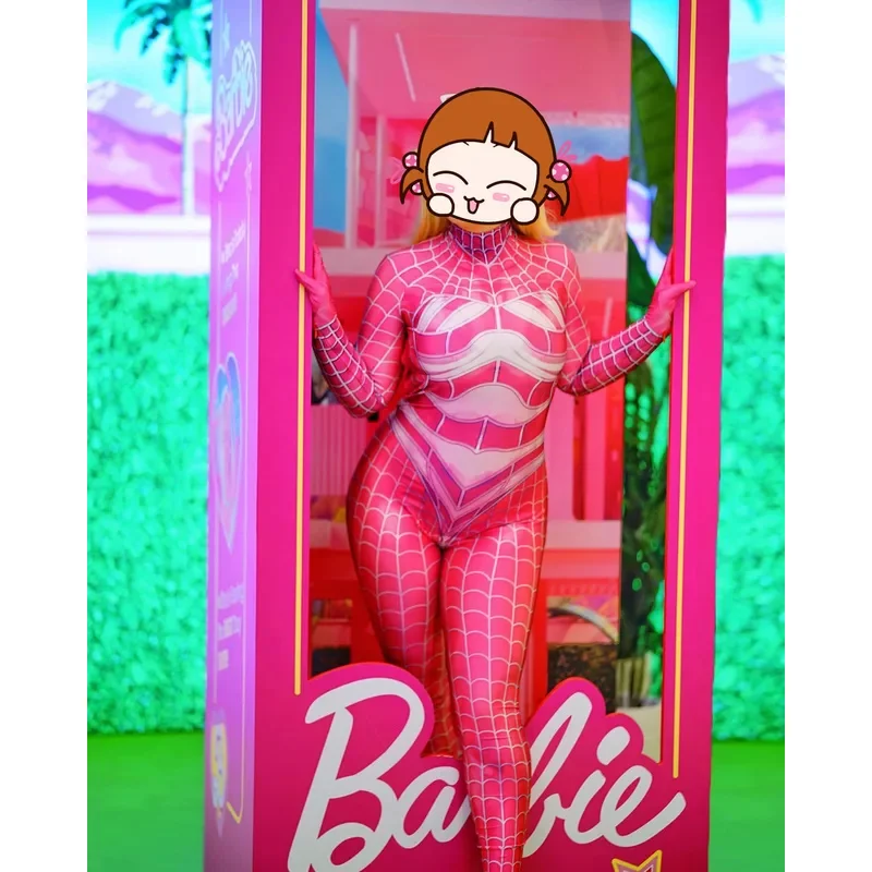 Costume cosplay da donna adulti bambini ragazze donne supereroe Zentai Halloween tuta da festa