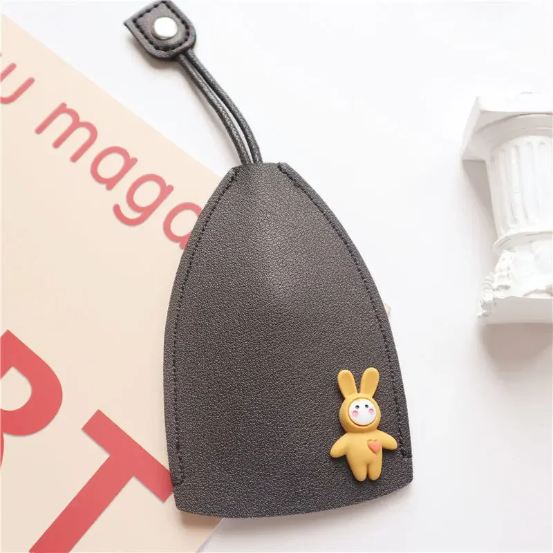 Cute Cartoon Unisex Pull Type Key Bag PU Leather Key Wallets Housekeepers Car Key Holder Case New Leather Keychain Pouch