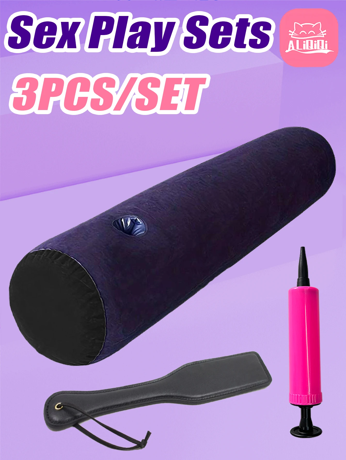 وسادة أسطوانية قابلة للنفخ للزوجين متعددة الوظائف، وسادة تحديد المواقع على شكل حرف G للسيدات، دعم القضيب المحمول