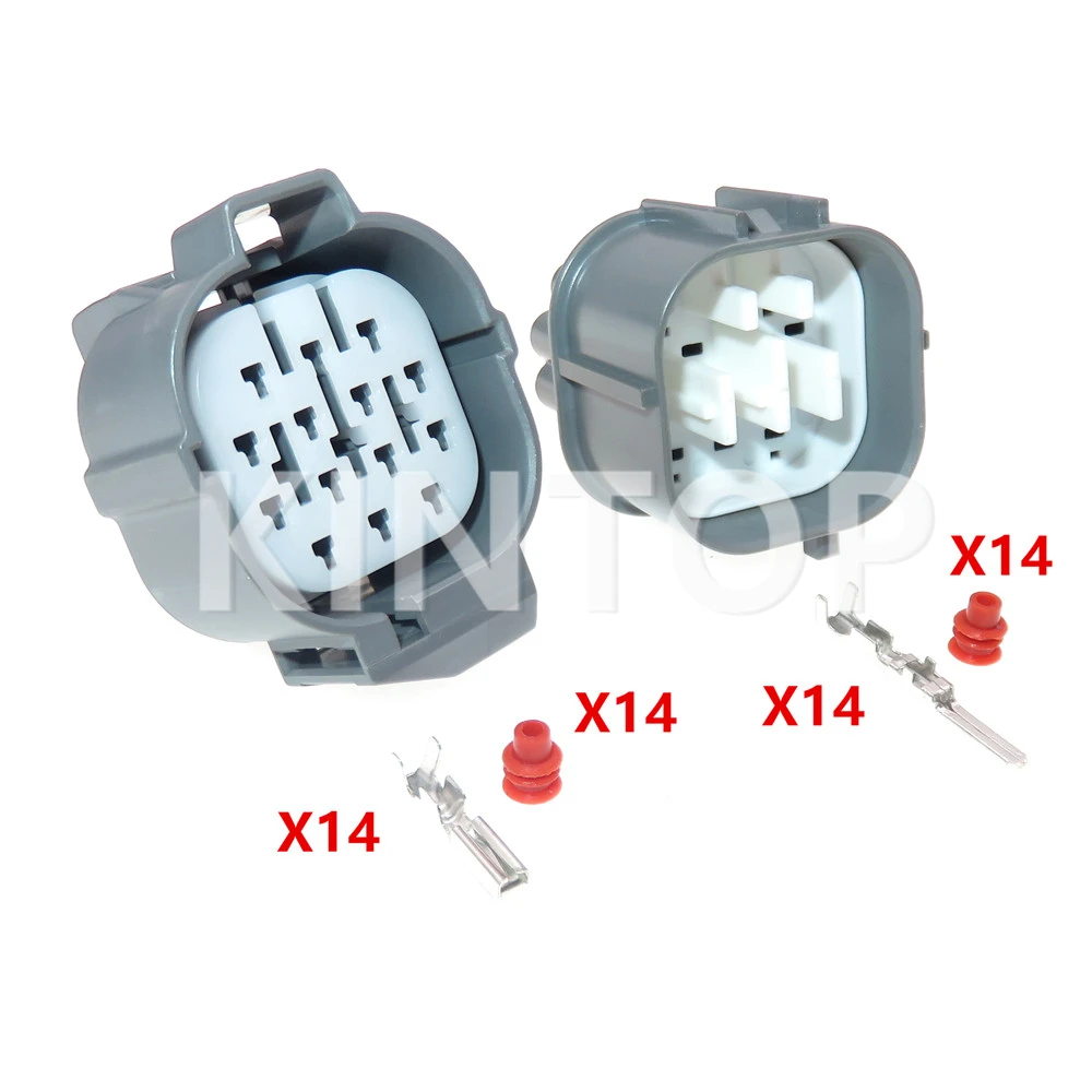 1 Set 14 Pins AC Assembly Auto Male Female Docking Connector With Wires Car Waterproof Cable Plug 6181-0077 6189-0136 6918-0337