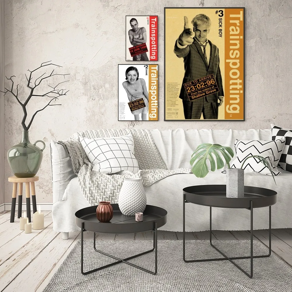 1pc Trainspotting Classic Movie Poster Good Quality Prints And Posters Vintage Room Home Cafe Decor Aesthetic Art Wall Painting