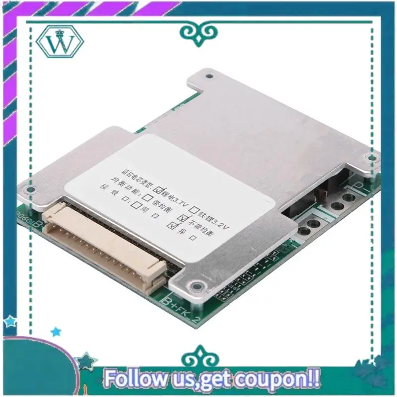 Carte de Protection de batterie améliorée 10X 13S 48V 60a, cellule Li, BMS PCB, carte d'égalisation