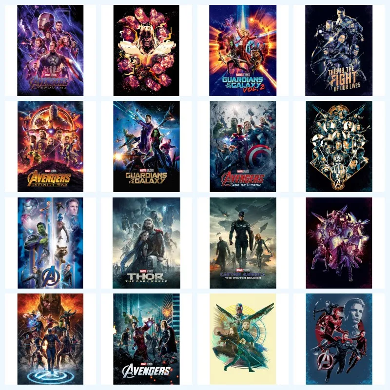 Avengers Infinity War Movie Canvas Painting Poster Cuadros Marvel Superhero Disney Wall Art Mural Picture Living Room Decor