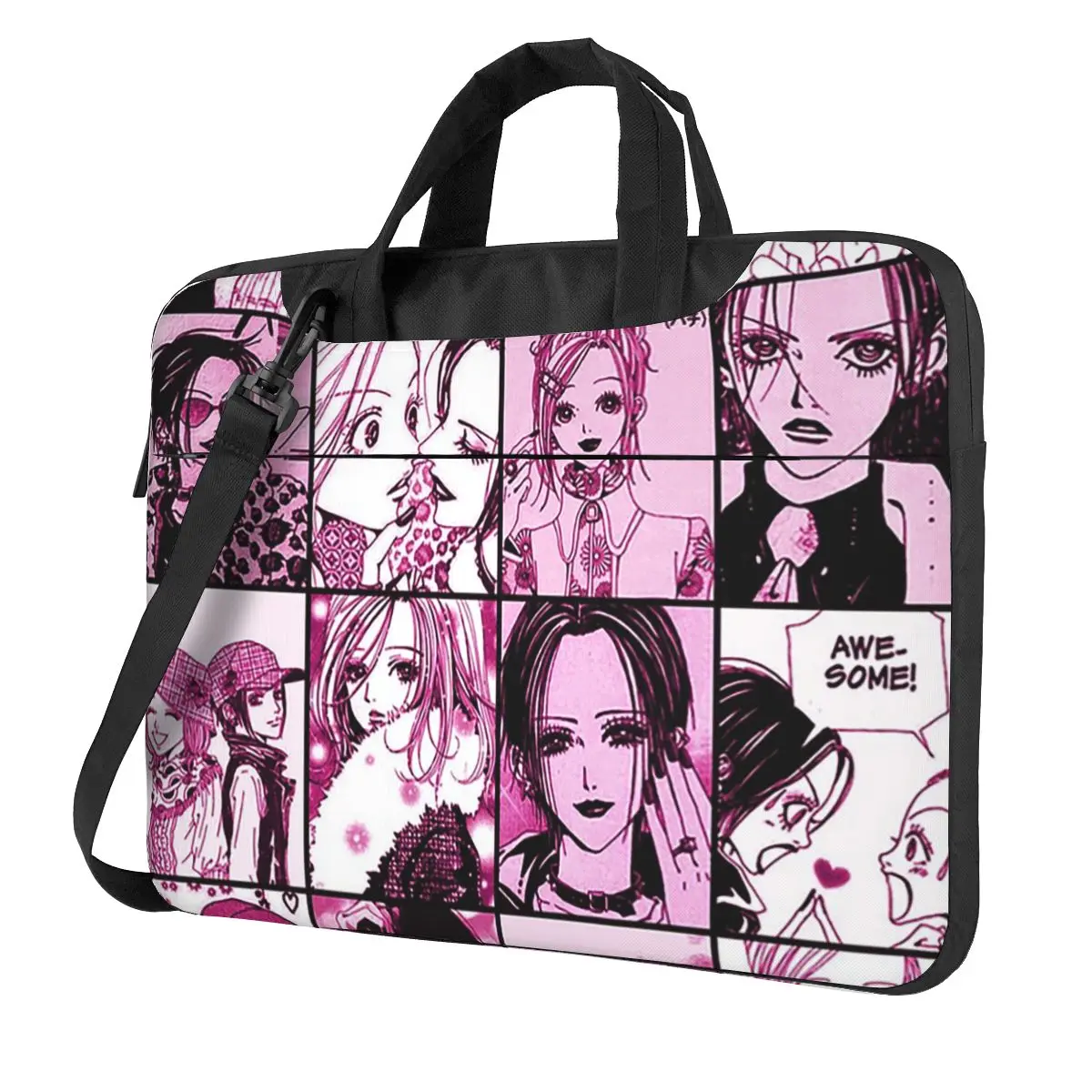 Nana Anime Crossbody Laptop Bag Case Computer Bag Resistant Protective Notebook Pouch for Macbook Pro Lenovo