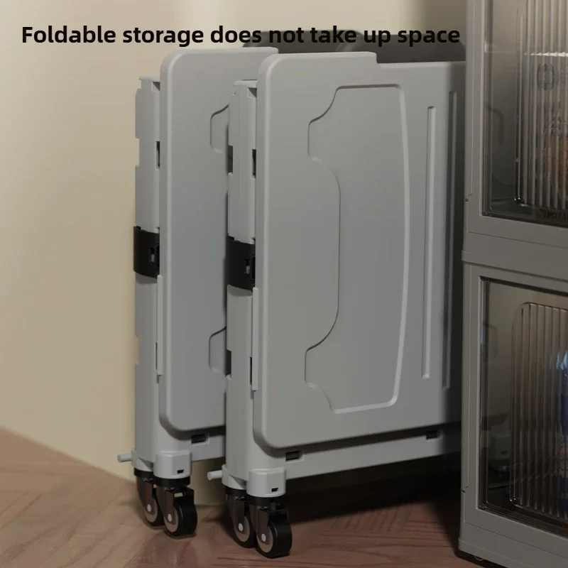 عربة تسوق منزلية متعددة الوظائف، عربة تسوق محمولة قابلة للطي، مقطورة، تخييم، صندوق تخزين ذو سعة كبيرة