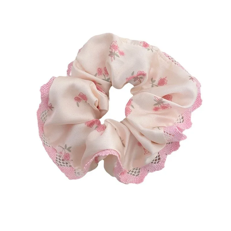 Set accessories for women girl hair band elastic scrunchies korean ties flowers Headdress fascinator silk popular 2024 fairy new