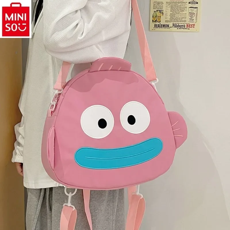 MINISO 2024 Fashion New Cartoon Anime Clown Fish Hanton Children's Backpack Student High Quality Cute Sweet Backpack