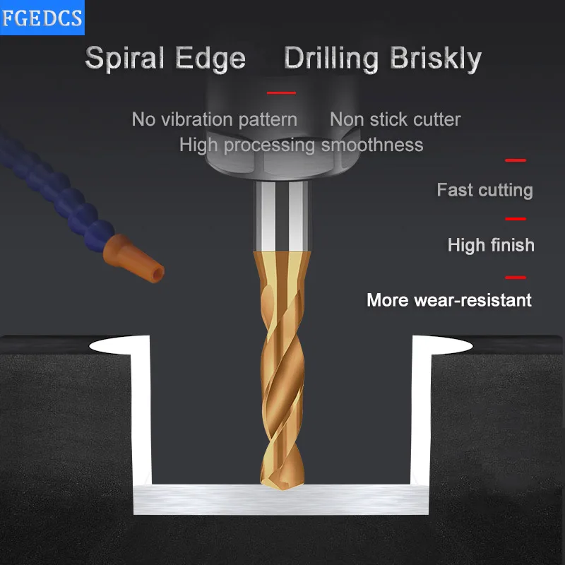 Solid Tungsten Carbide Drill For Aluminum Steel 0.5-6.8mm Metal Working Drill Bits Coating CNC High Performance Hole Making Tool