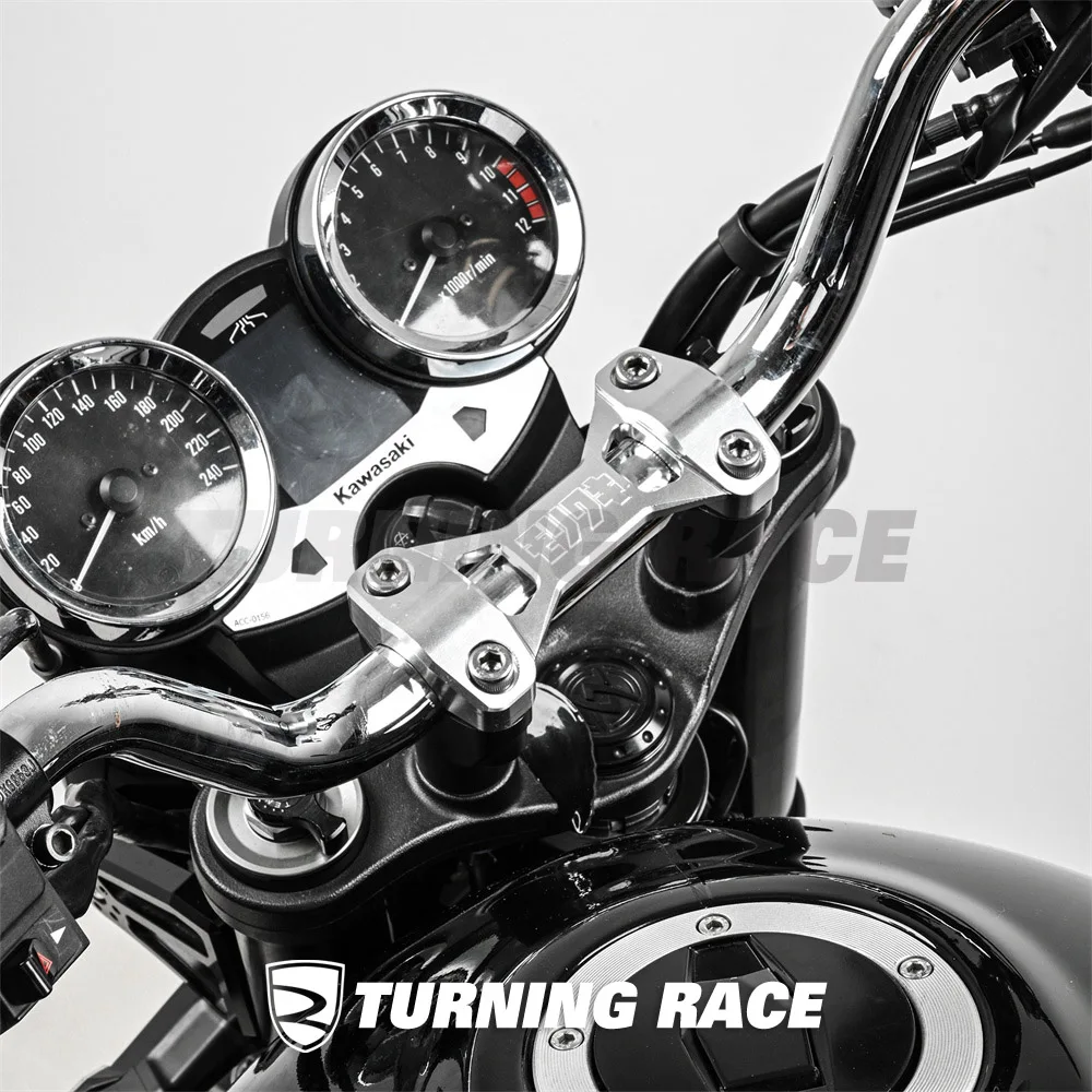 Handlebar Riser Top Cap Compatible with Kawasaki Z900RS 2018-2024 SE Cafe Versions CNC Machined T6061 Aluminum Alloy Accessories