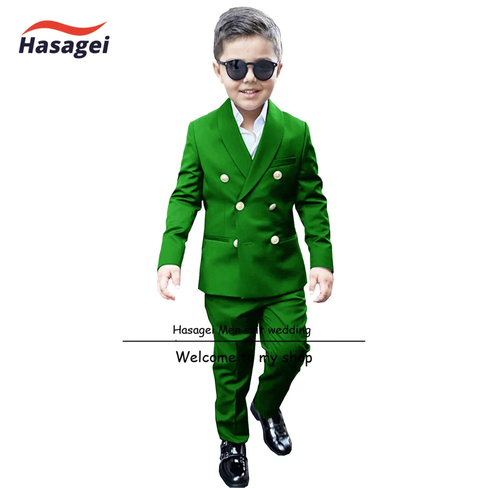 Zweireiher Jungen Anzug 2 Stück orange Outfit Kinder Hochzeit Smoking maßge schneiderte Party kleid 2-16 Jahre alte formelle Jacke Hosen