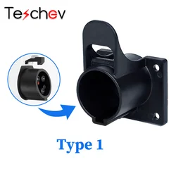 Soporte de cargador Techev EV para Cable de carga de coche eléctrico tipo 1 conector J1772 enchufe Wallbox montaje soporte de cargador EV