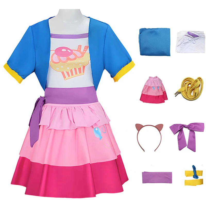 

Pony Baoli Princess Cos Suit Two-dimensional Animation Costume Peach Pony Baoli Cosplay Princess Dress