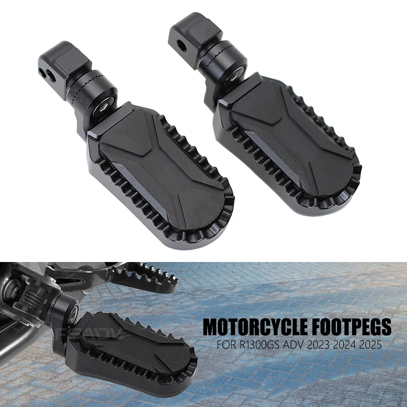 

Fit For BMW R1300GS Adjustable Footrest Foot Pegs R1300 GS ADV 2024 2025 Motorcycle Passenger Driver Footrest Rider Foot Pegs