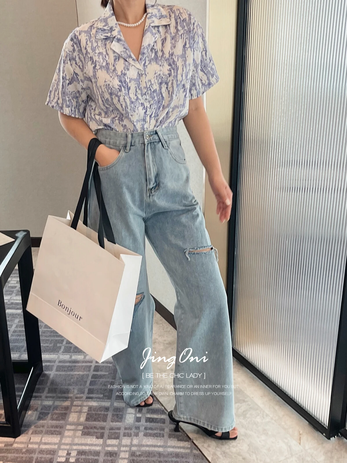 Floral Shirts Blouses Y2k Woman Clothing 2024 Summer Korean Fashion Style New Elegant Crop Top Short Sleeve Luxury Vintage Chic