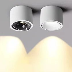 Adjustable Angle ultra-thin round downlight anti-glare household ceiling light LED spot light living room bedroom lighting5W7W9W