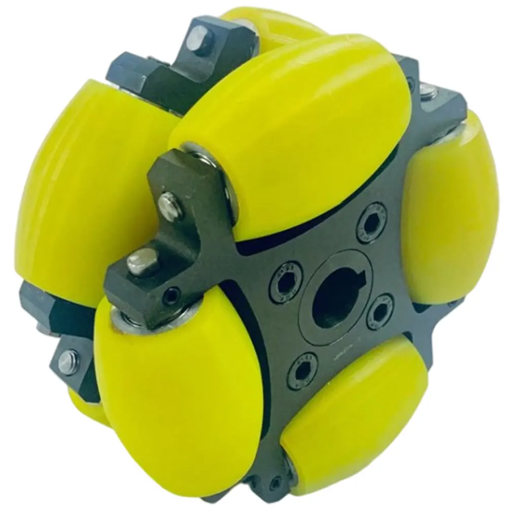 

152mm 6 Inch Industrial Mecanum Omni Wheel, Load Capacity 100kg Per Piece, For Factory Workshop Mobile Equipment NW152A