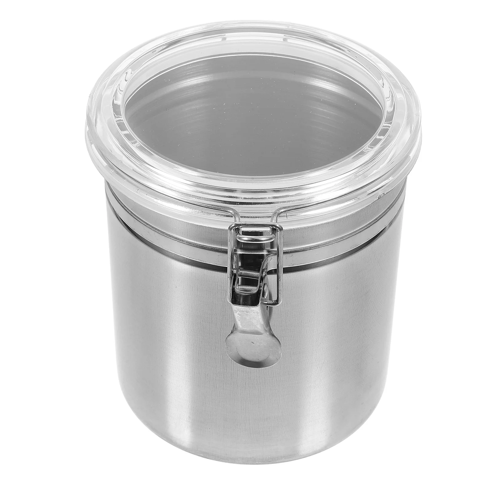 

Sealed Jar Coffee Storage Canister Bean Metal Tank Tea Container Kitchen Stainless Steel Sugar Office