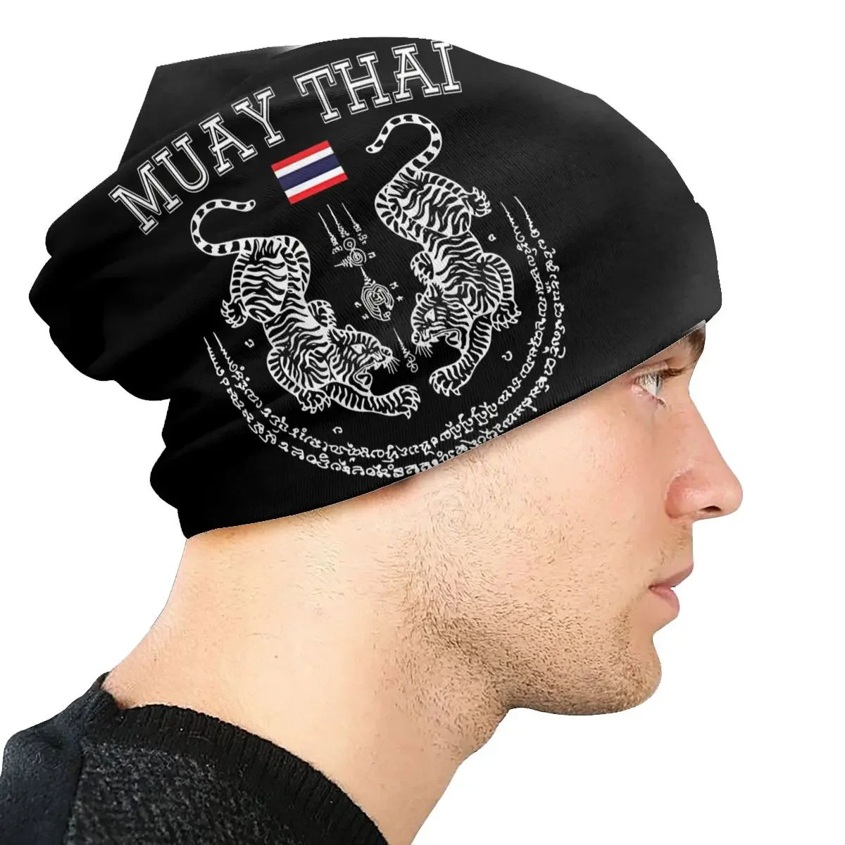 Skullies Mutsen Muay Thaise Mannen Kickboksen Mannen Vrouwen Thailand Dunne Hoed Herfst Lente Mutsen Heren Dames Street Ski Cap