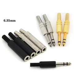 Audio mono/stereo Metal 6.35 mm 6.5 male female 1/4 